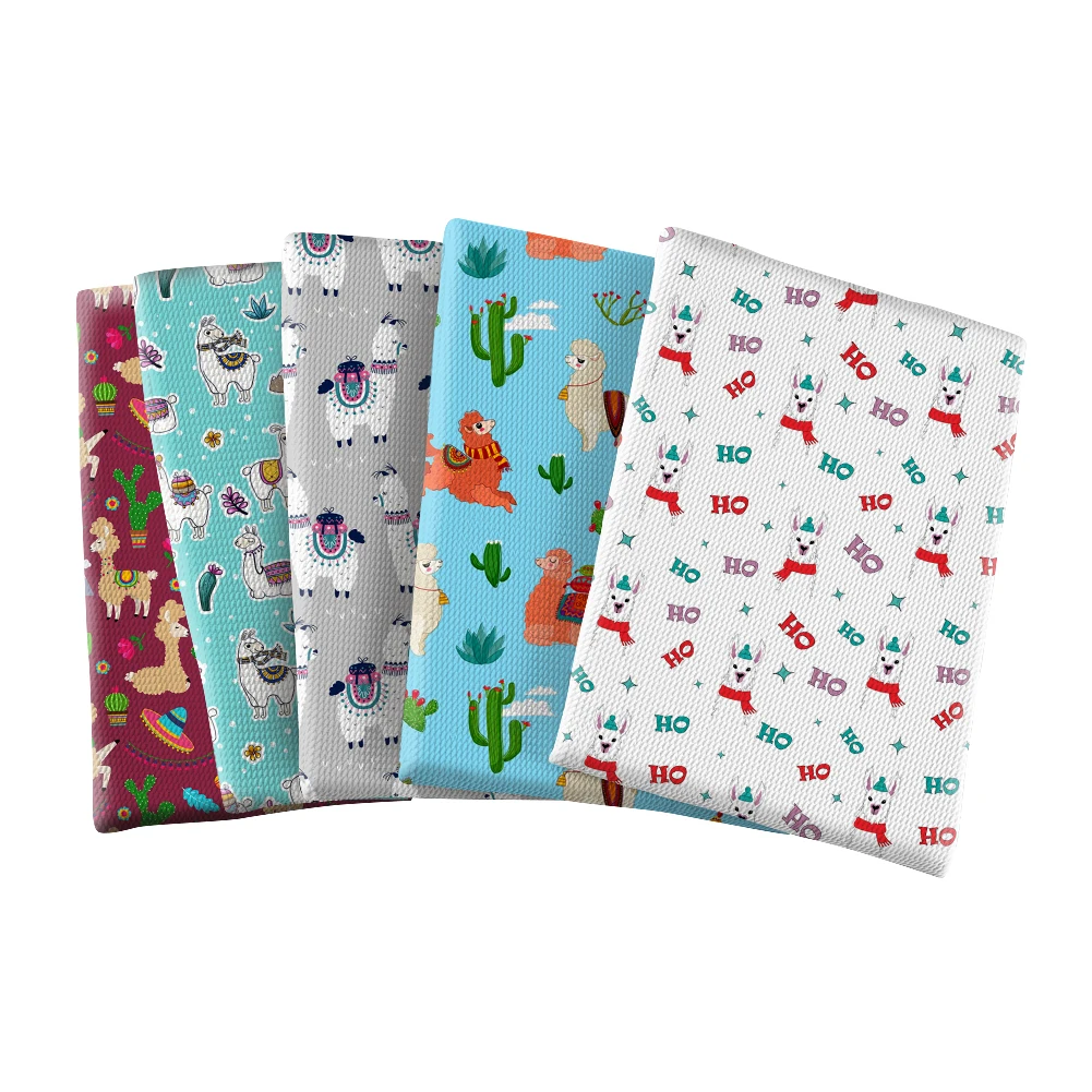 

Sheep Alpaca Printed Patchwork Polyester Cotton Bubble Fabric Tissue Kid Home Textile Sewing Tilda Doll 50*145cm