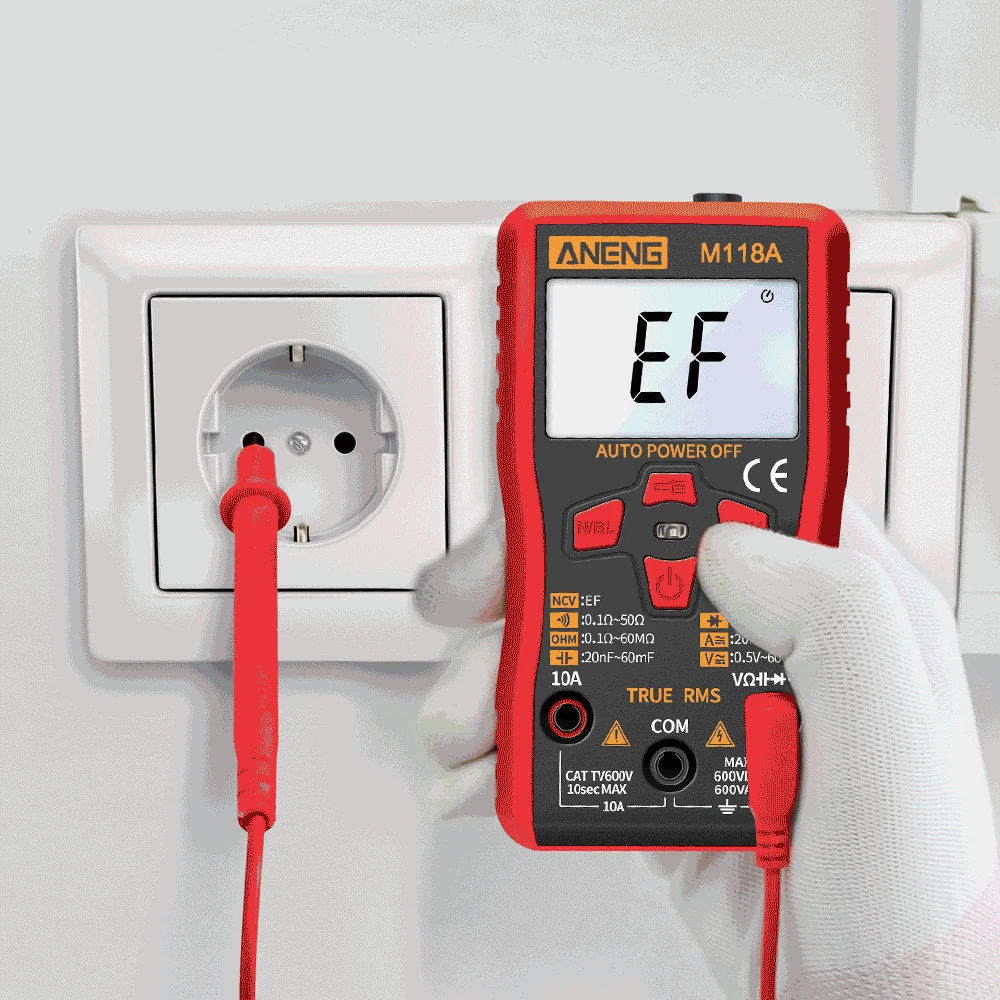 Цифровой мультиметр M118A профессиональный электрический ампервольтметр функция