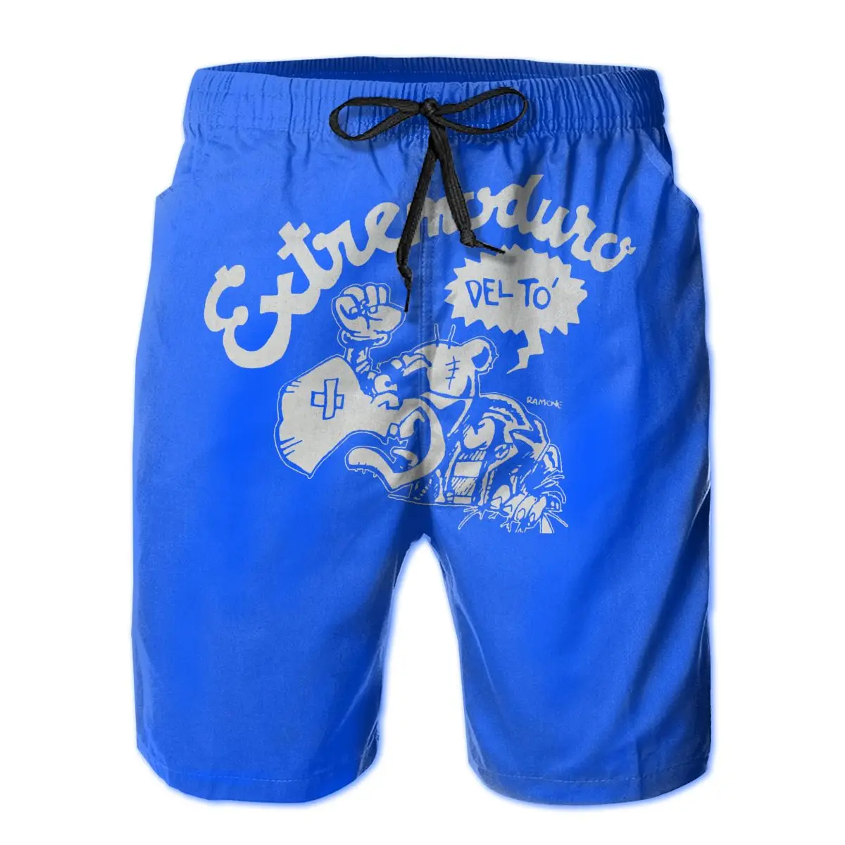 

R251 Loose CAMISETA EXTREMODURO DEL Tﾓ Short Breathable Quick Dry Funny Joke Hawaii Pants