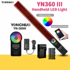 YONGNUO YN360 III YN360III ручной светодиодный светильник сенсорная Регулировка Bi-colo 3200k до 5500k RGB заполнясветильник с пультом дистанционного управления