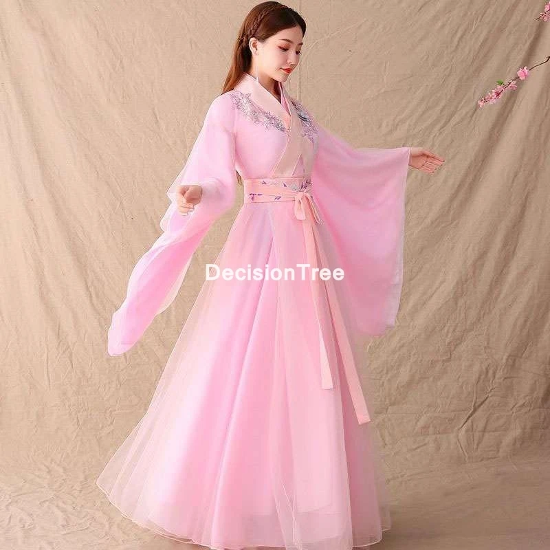 2021 Восточная женщина китайские традиционные костюмы hanfu в ретро стиле для танцев