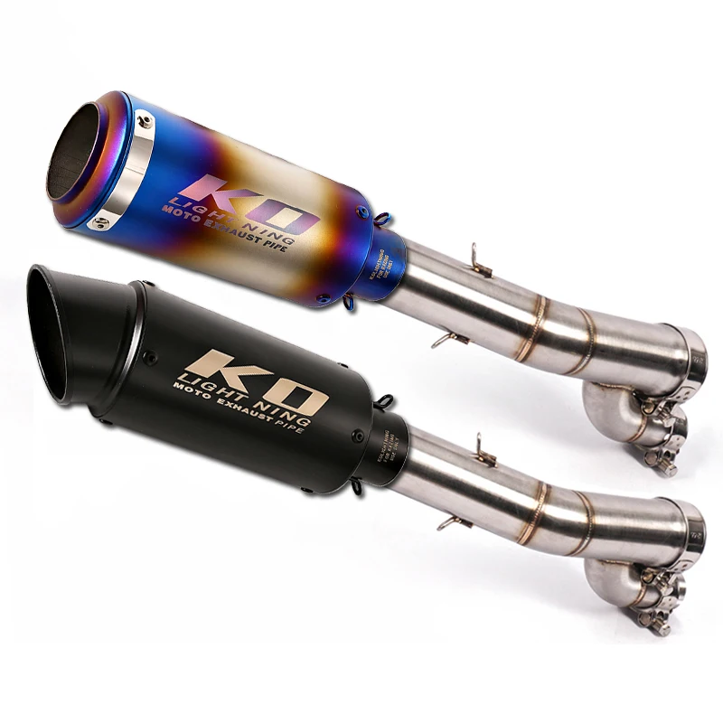 

For BMW S1000RR 2017 2018 Motorcycle Exhaust Pipe Middle Pipe Slip On 51mm Muffler Escape Removable DB Killer Reserve Catalyst