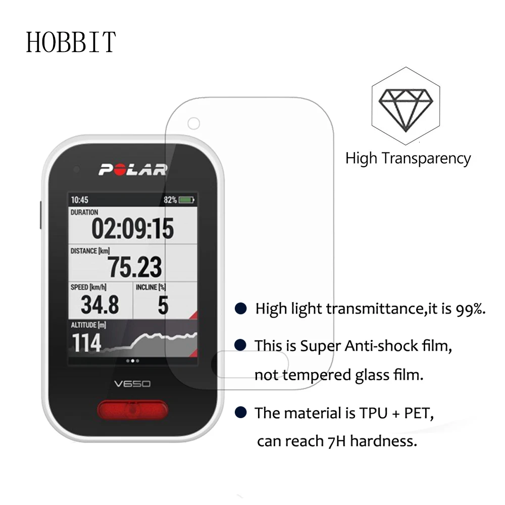 3 упаковки для Polar V650 7H нано Взрывозащищенный экран протектор gps дорожный горный велосипед велосипедная пленка Компьютерная