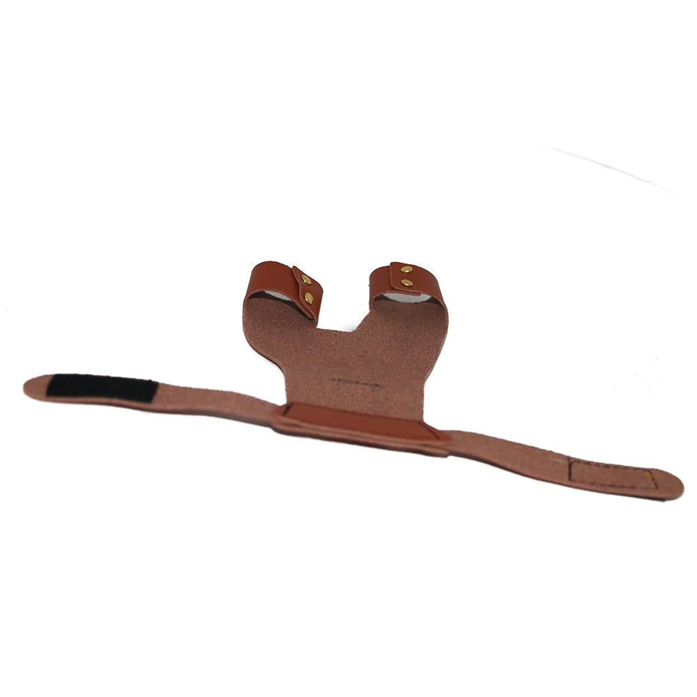 

Leather Hand Guard Finger Protector Left and Right Hand Safety Archery Shooting Hunting Compound Recurve Bow Arrow Brown Cow