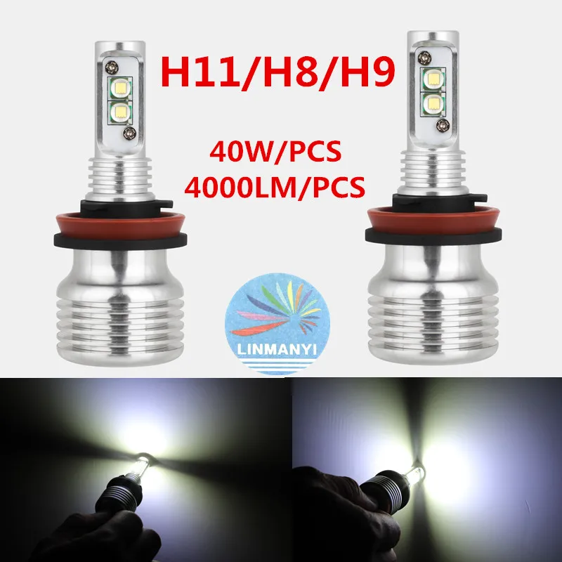 

Super Bright LED Headlight Ki Auto Car Lights 80W 9012 9005 9006 H1 H3 H7 H8 H11 H4 40W Fog lights DC12V 24V 4000LM