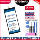 LOSONCOER ZAW1975Q 6350 мАч планшет Батарея для ACER Iconia Tab 7 A1-713 A1-713HD 1ICP36 1127 LZ ZWA1975Q