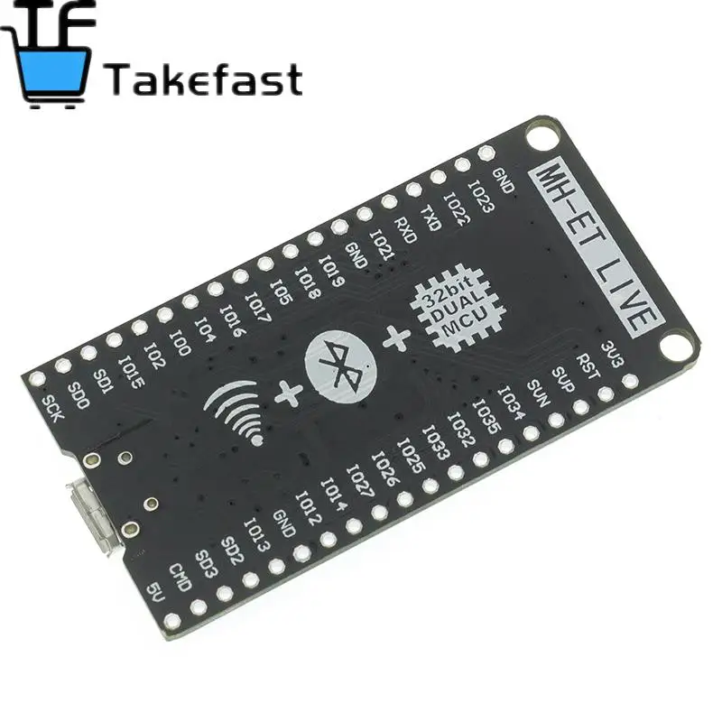 MH-ET LIVE ESP32 Development Board WiFi+Bluetooth Ultra-Low Power Consumption Dual Core ESP-32 ESP-32S ESP 32 Similar ESP8266 Y |