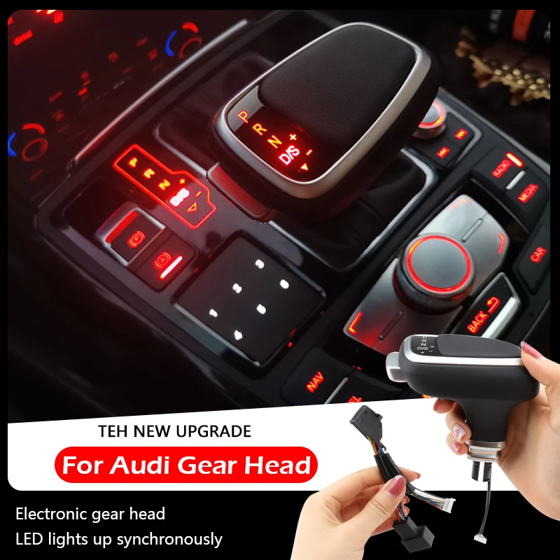 

For Audi a3 8v 3 a6 a7 Q3 / RSQ3 RS 3 a4 b5 6 7 SQ With LED indicator Car Automatic gear stick Gear shift knob handball gearbox
