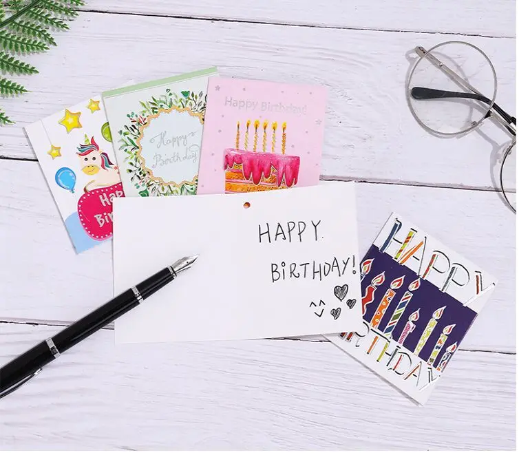 12 шт. Подарочная вечерние Пригласительные открытки на день рождения с днем для