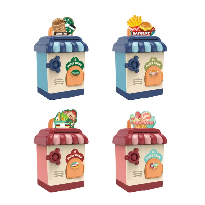 

Funny ​Children Piggy Bank Multifunctional Automatic Coin Rolling ATM