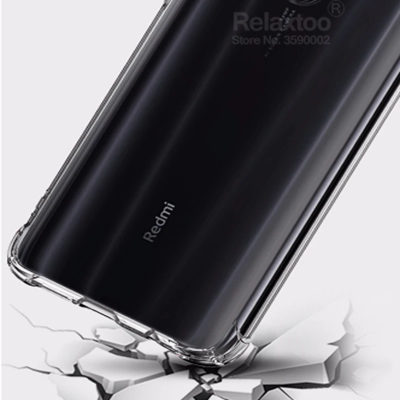 Силиконовый чехол для xiaomi redmi note 8 pro противоударный прозрачный | Мобильные