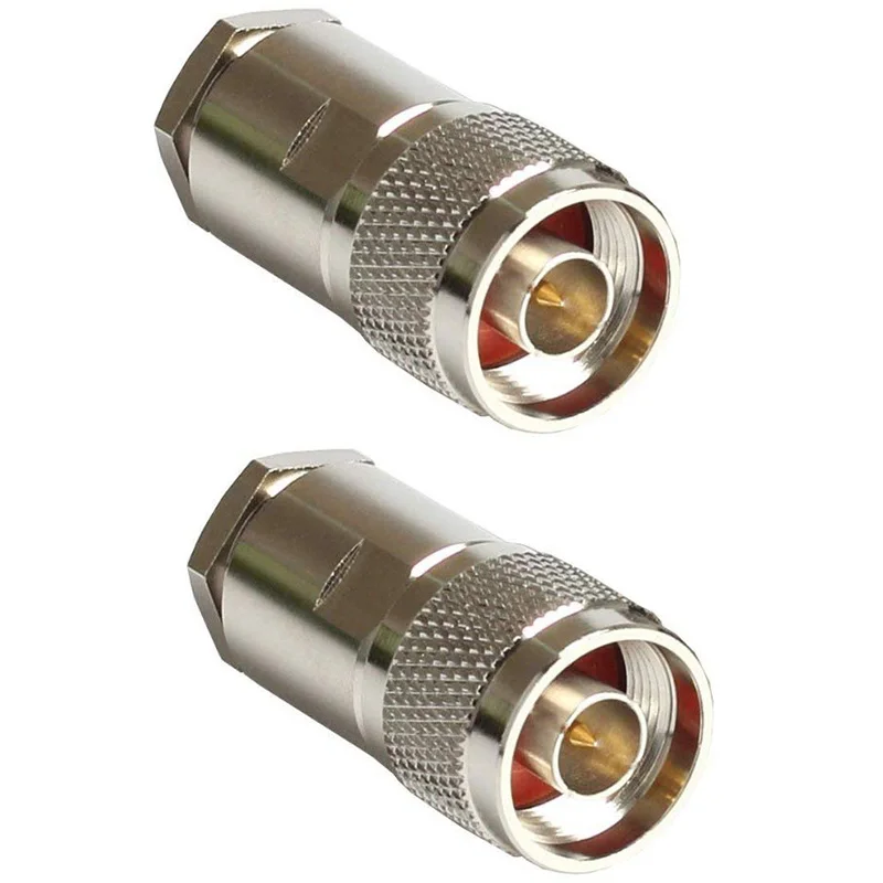 

10PCS N Male Plug RF Coaxial Connector Clamp RG8 LMR400 RG213 RG165 RG393 Cable