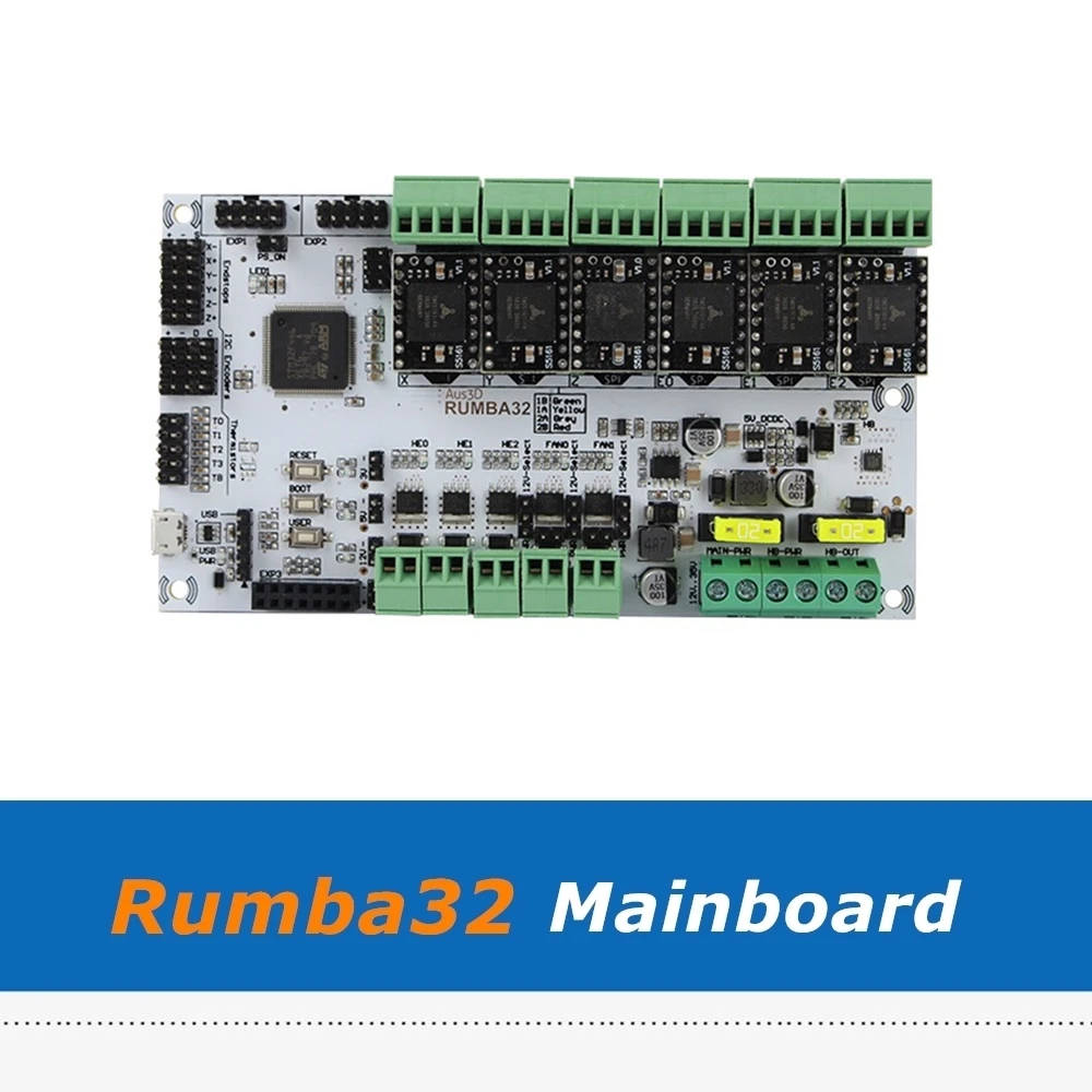 6pcs TMC5161 Driver Module + Rumba32 Rumba 32 Control Board Compatible with Marlin 2.0 32Bit For 3D Printer Accessories