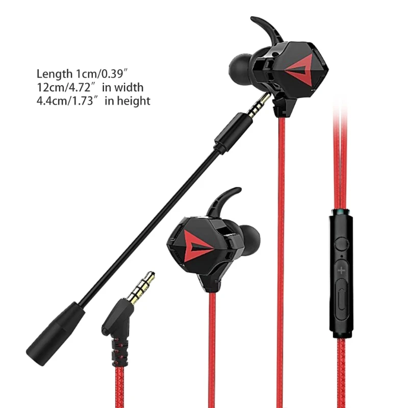 

Replacement Headphone in-Ear Gaming Sets Silicone Earplugs Anti-winding Wire Ear-in Integrated Earphone Silicone Earbuds