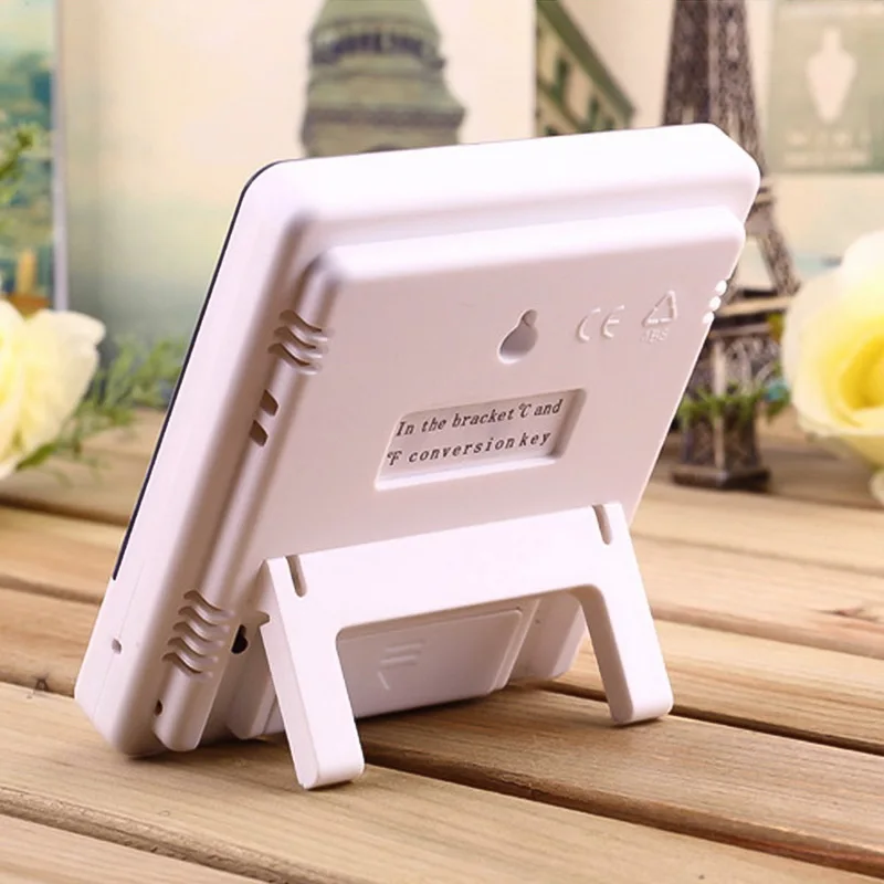 

Urijk LCD Electronic Digital Temperature Humidity Meter -1 -2 Indoor Outdoor Thermometer Hygrometer Weather Station Clock