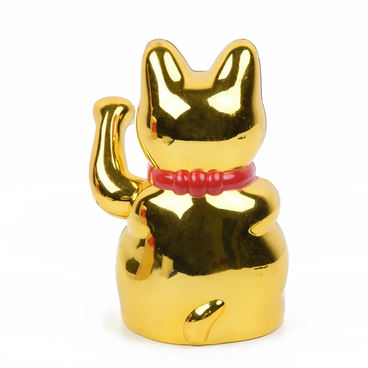 Золото Maneki Neko милый счастливый кот Электрический Ремесло Искусство домашний магазин отель украшения