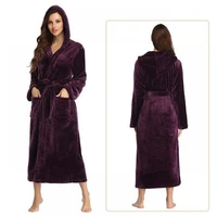 2021 winter new kimono bathrobe gown flannel women sleepwear warm robe coral fleece casual intimate lingerie thick nightwear
