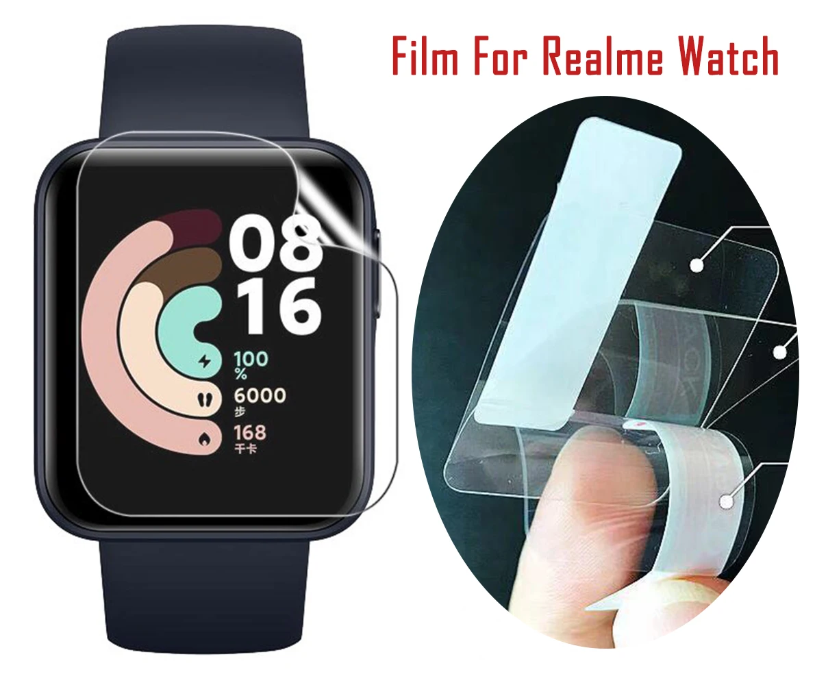 

Hydrogel Film For Realme Watch HD Clear Full Easy to Install Dustproof Screen Protector Films New