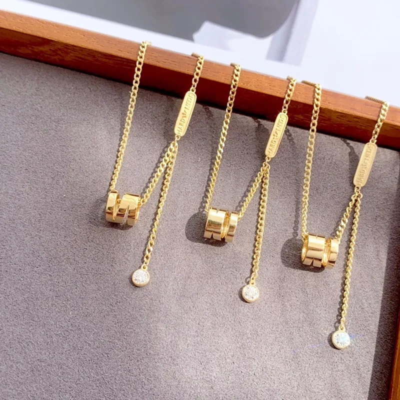 UBESTNICE настоящее 18-каратное твердое желтое золото AU750 ювелирные - Цена: 46390