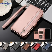 Luxury Zipper Wallet P40lite Flip Leather Case For Huawei P40 P30 P20 Mate 10 20 Pro Lite P30pro Magnetic Card Phone Bags Cover