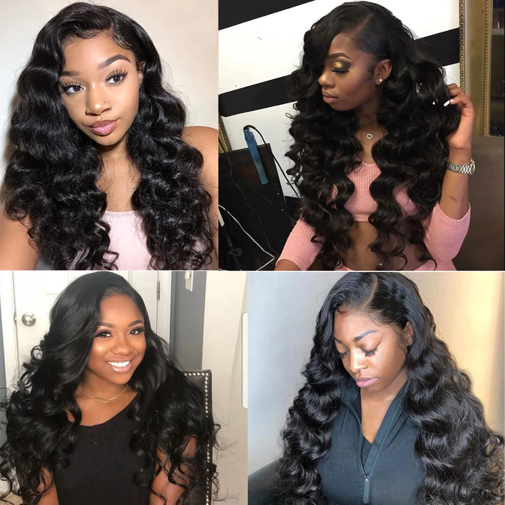 Бразильские человеческие волосы парики L part прямые для женщин не remy натуральный