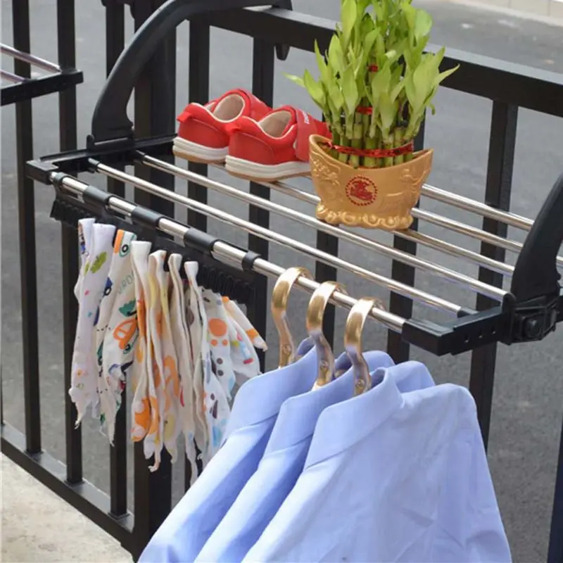 

Folding Shoes Towel Radiator Towel Clothes Folding Pole Airer Dryer Drying Rack 5 Rail Bar Holder Home Decoration Accessories