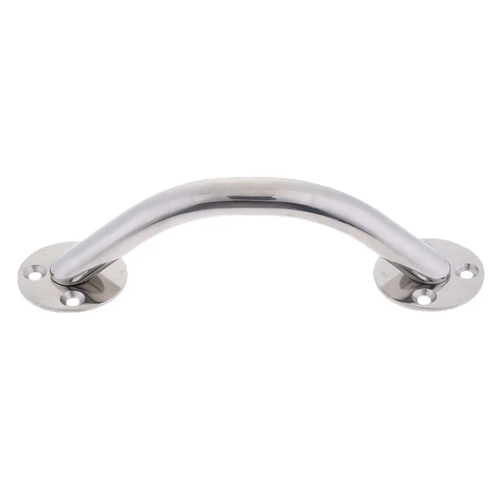 

257mm Boat Transom Door Hatch Bathroom Grab Handle Round Base Hand Rail