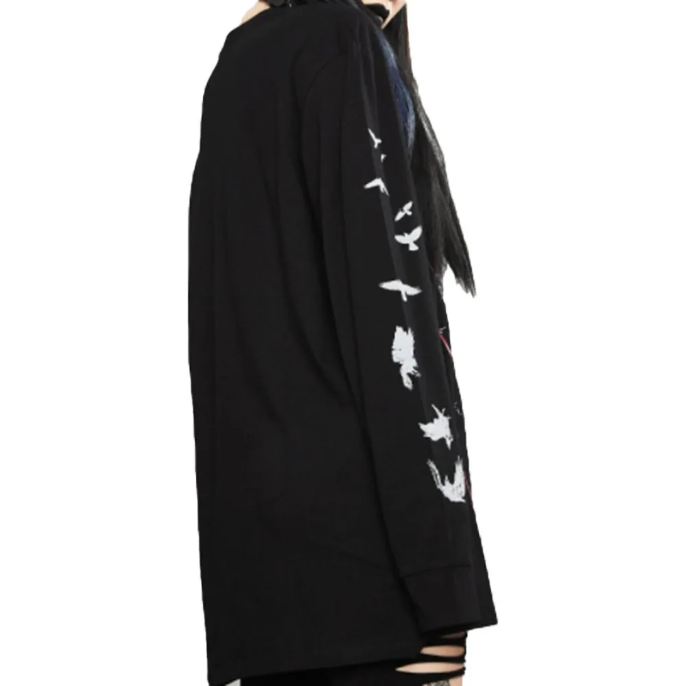 

Autumn 2021 Fashion Solid Color Printing Round Neck Long Sleeve Women's Hoodie Simplicity Loose Casual Hipster Design