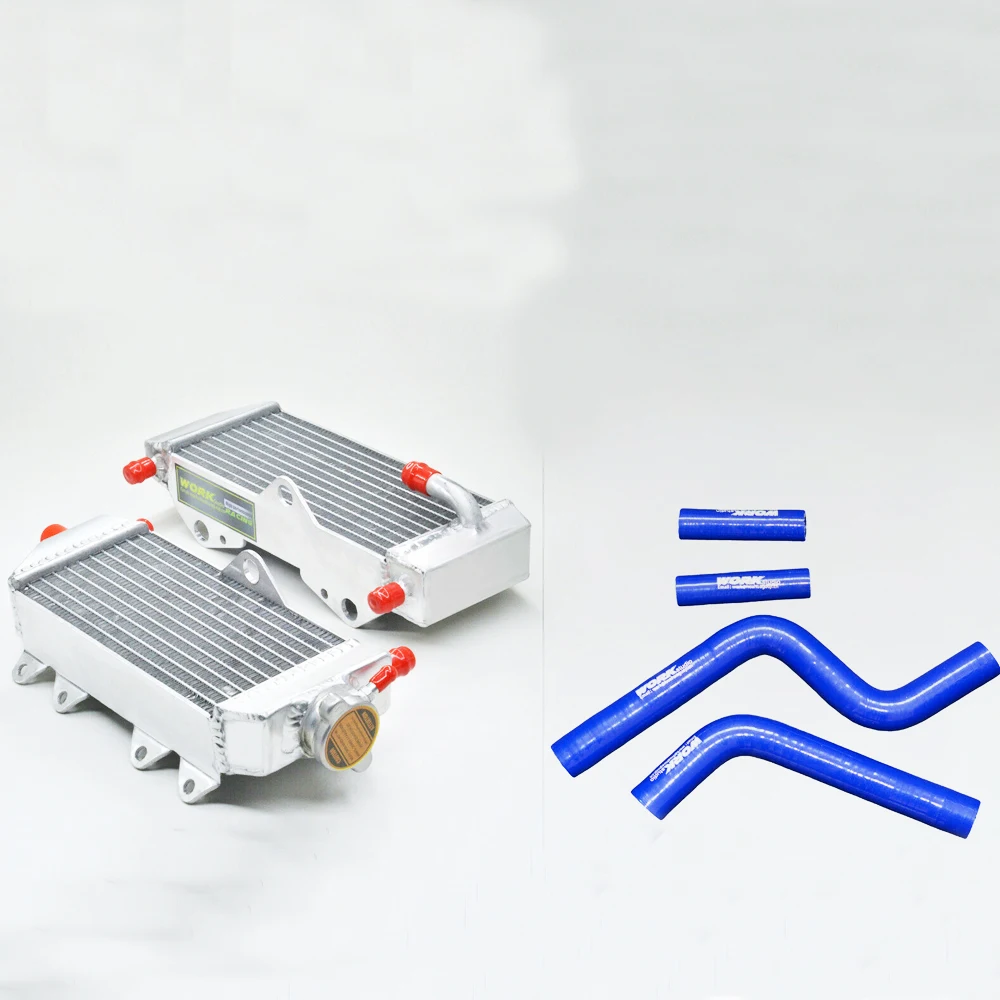 Left&ampRight Aluminum Radiator &amp silicone hose for Yamaha YZ125 YZ 125 2005-2011-2019 2017 2018 | Автомобили и мотоциклы