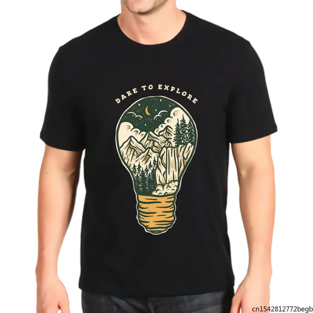 

Dare To Explore Wild World Retro Men's T Shirt