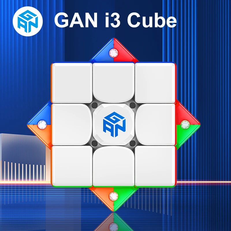 Cubo m&aacute;gico GAN356 i3, cubo inteligente 3x3, rompecabezas profesional, juguetes magn&eacute;ticos, Stickerless gan356 i3-0