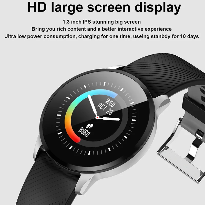 Умные часы шагомер спортивные с измерение артериального давления сердечного