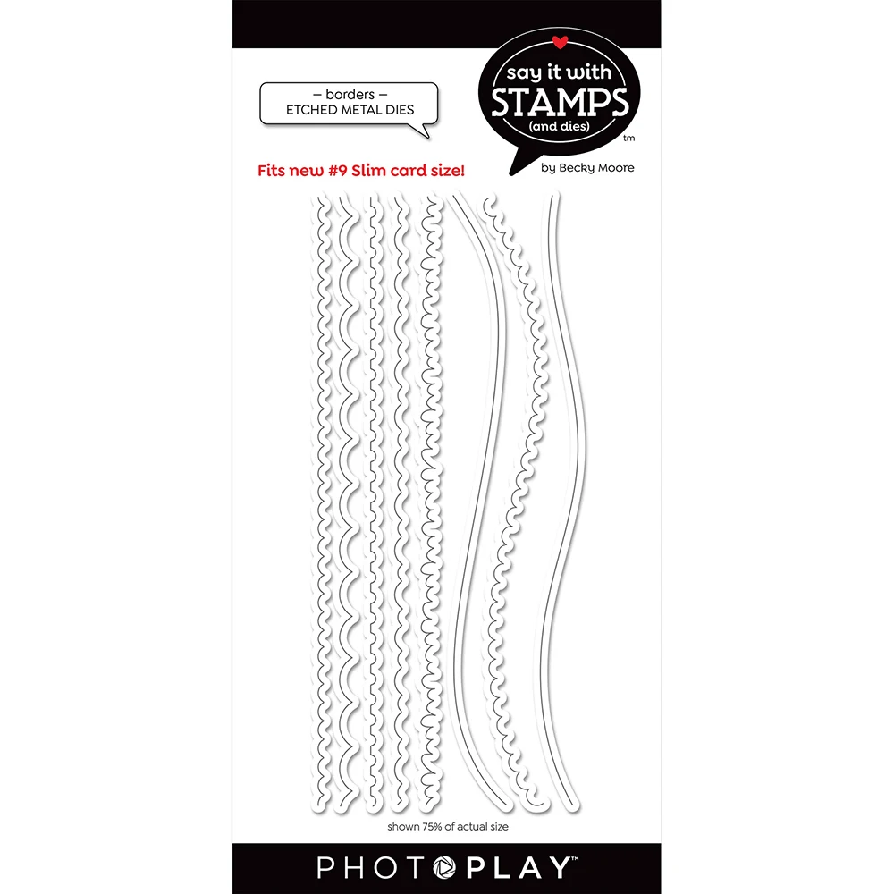 

Borders Metal cutting dies cut die mold card Scrapbook paper craft knife mould blade punch stencils