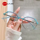 UVLAIK модная оправа для очков с защитой от сисветильник для женщин Оптические очки по рецепту женские круглые декоративные очки UV400