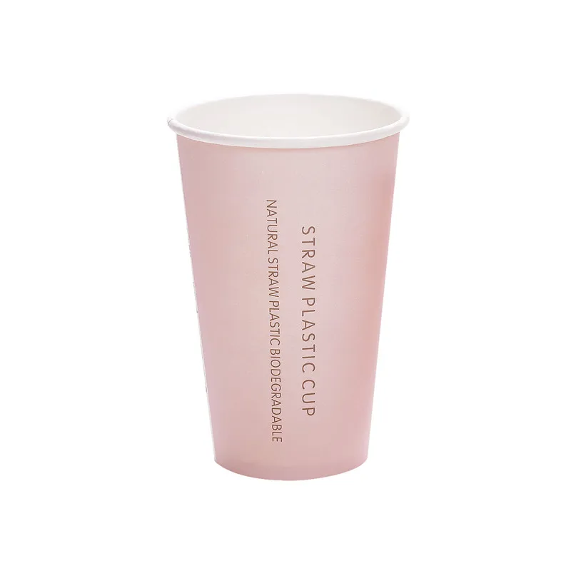 only cup 50 шт. розовая Одноразовая чашка для чая вечерние на день рождения свадебные сувениры креативные холодные и бумажные стаканчики для напитков кофе чай Упаковка кружки с крышками - Цвет: only cup
