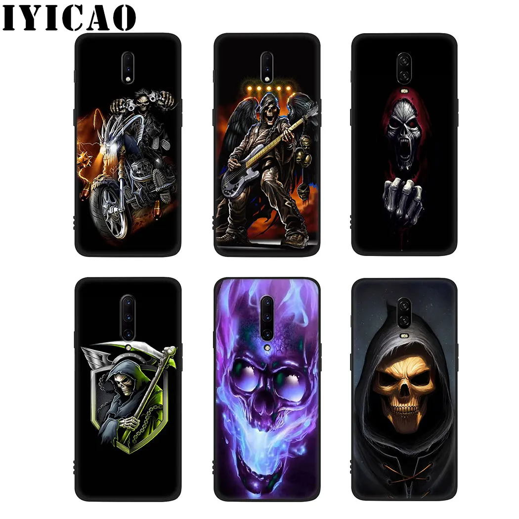 Мрачный смерть с косой Скелет Мягкий силиконовый чехол для oneplus 5 6