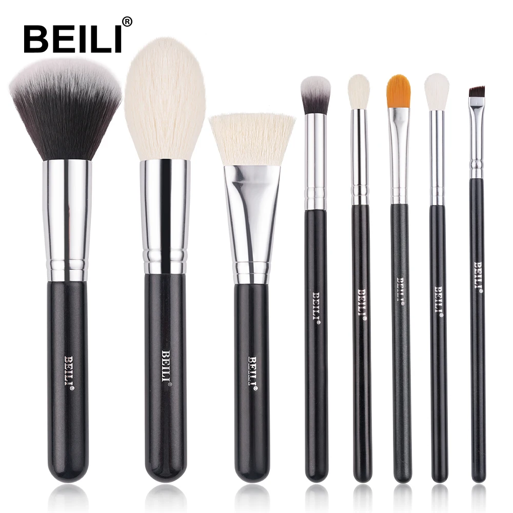 

Набор кистей для макияжа BEILI Black, 8 шт.