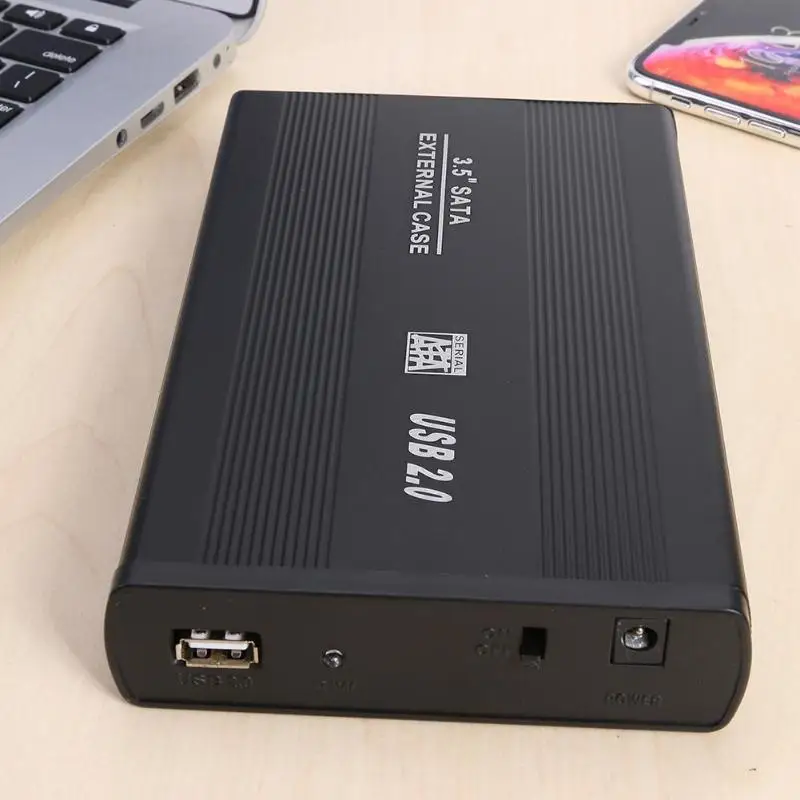 3,5 дюйма HDD чехол USB 2,0 на SATA SSD жесткий диск Корпус 2,5 дюйма USB 3,0 2,0 на SATA адаптер 480 Мбит/с твердотельный жесткий диск коробка