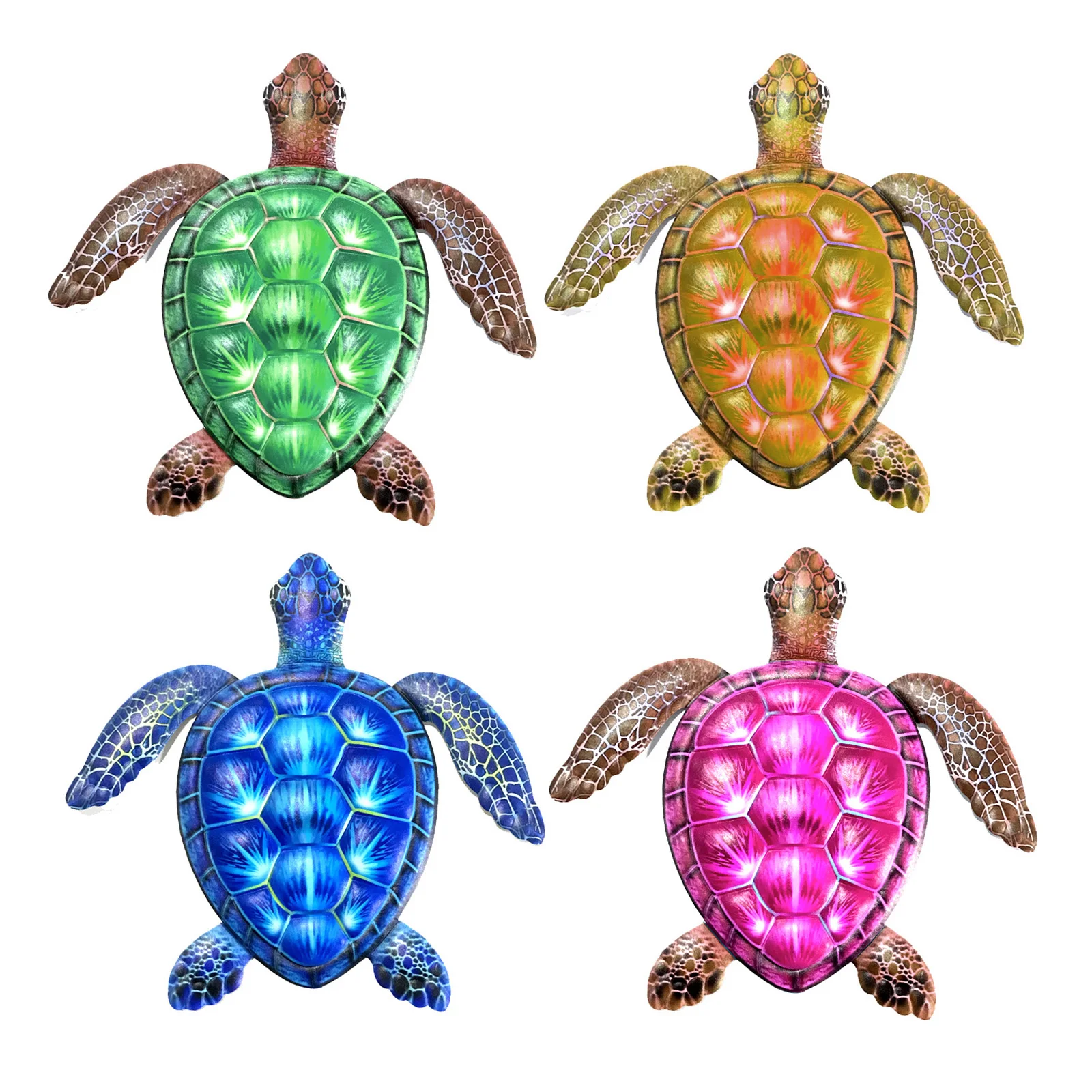 

Natural Style Sea Turtle Metal Wall ing Turtle Decoration for Home