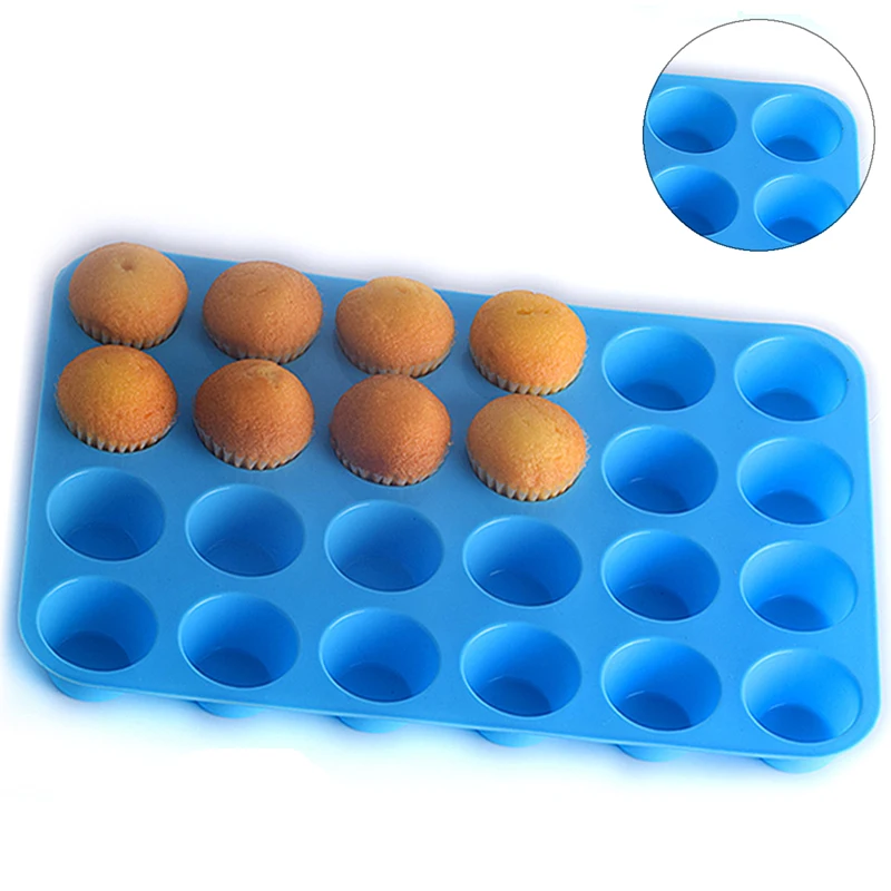 Мини чашка для кексов выпечка торта DIY инструмент 24 Отверстия мульти сетка