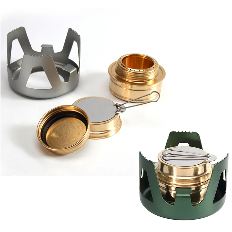 Сверхмощная спиртовая горелка с крышкой из алюминиевого сплава для кемпинга