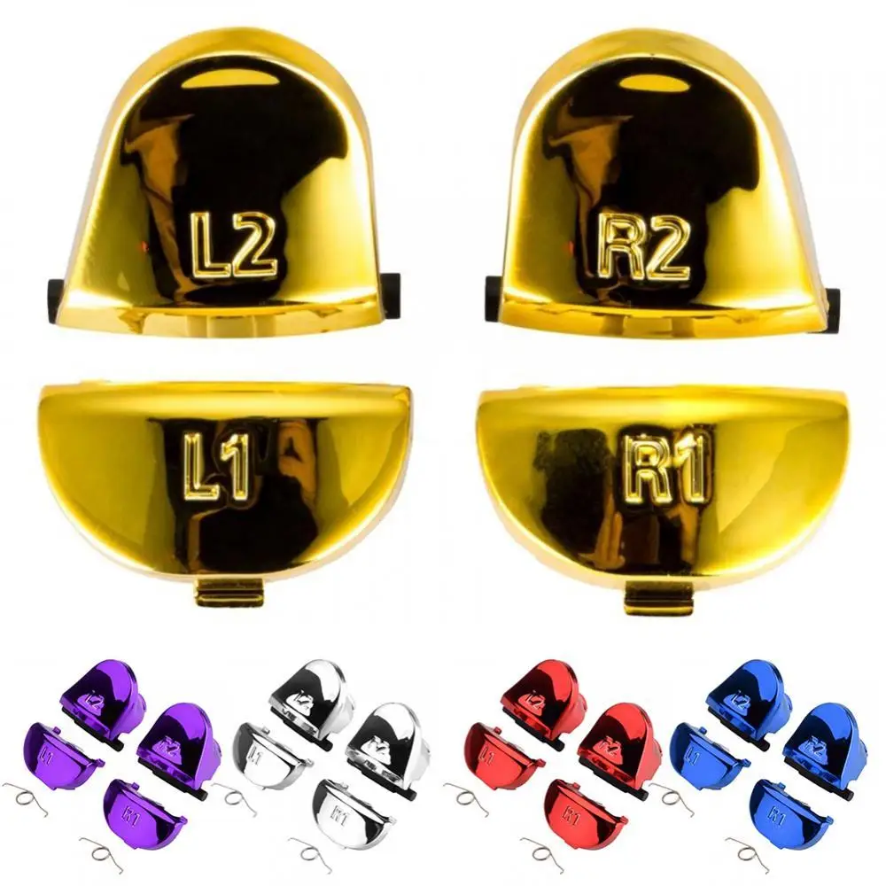

Original brand-new PS4 handle repair parts R1R2L1L2 with spring R1/R2/L1/L2 metal button for Sony PS4 Controller