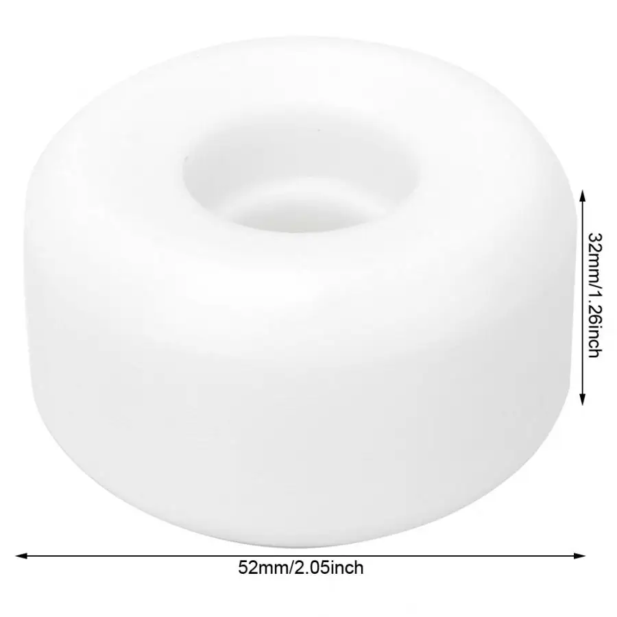 

4pcs 52/54/55/68mm White Professional Skateboard Wheel 102A/55D Hardness Skateboard Double Rocker Wheel Downspeed Sliding Wheels