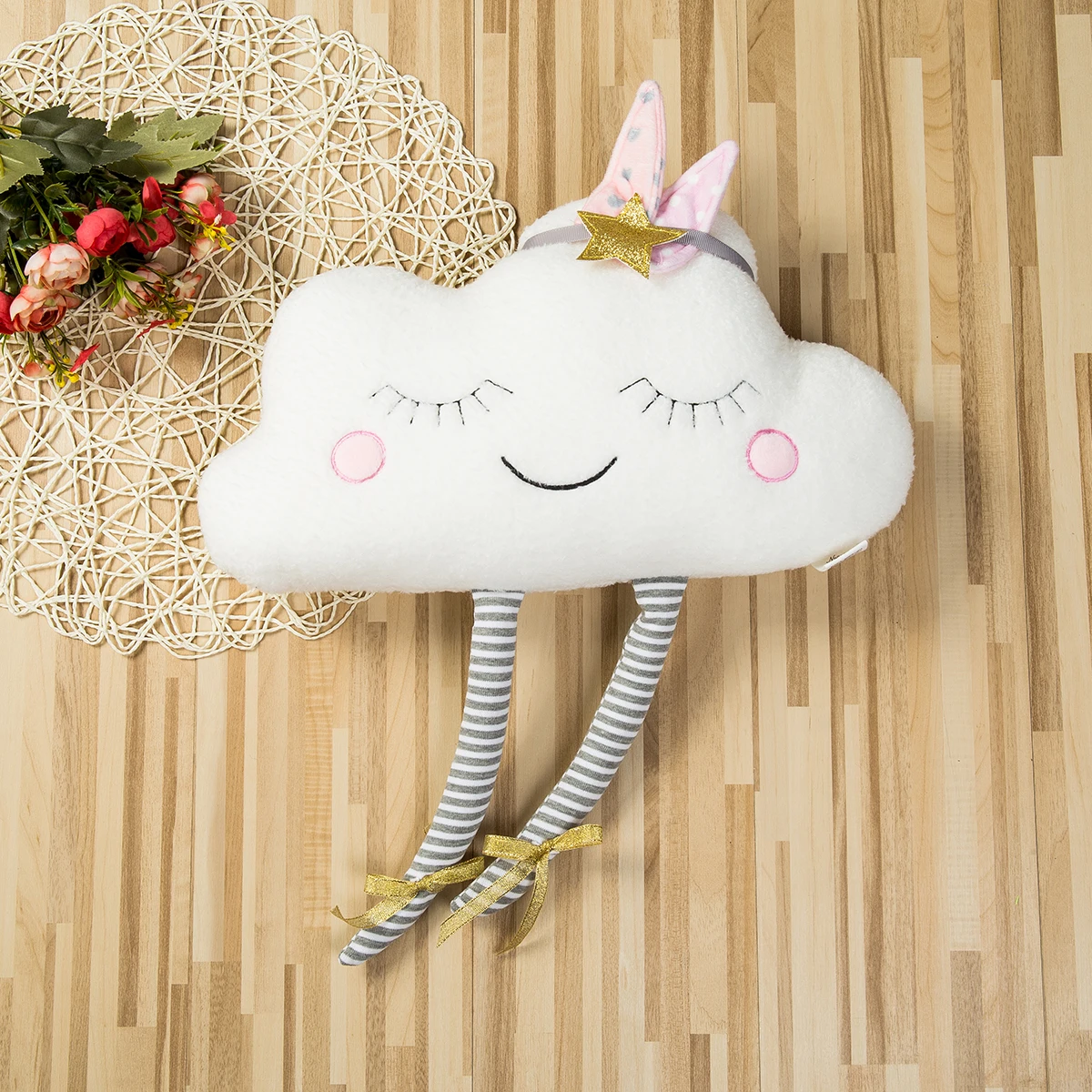 

1PC Baby Creative Cloud Shaped Plush Stuffed Pillow Bed Cushion Toys Home Sofa Car Decor