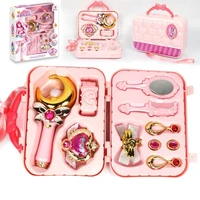 1 pcs flower fairy magic fairy chest shining necklace ornament magic wand handbag set childrens toy girls gift