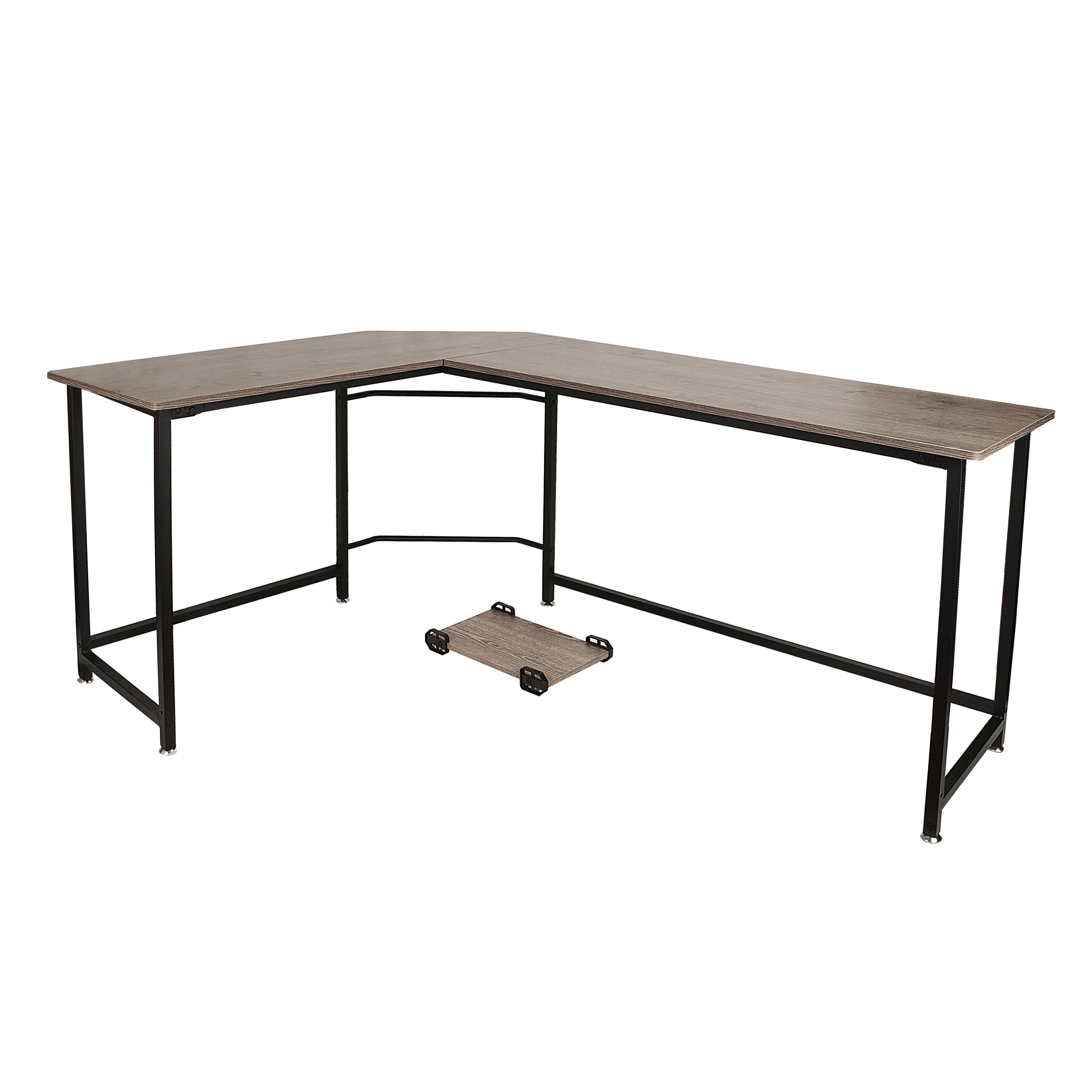 

Home office desk computer desk with storage rack office writing learning work table modern minimalist style game table