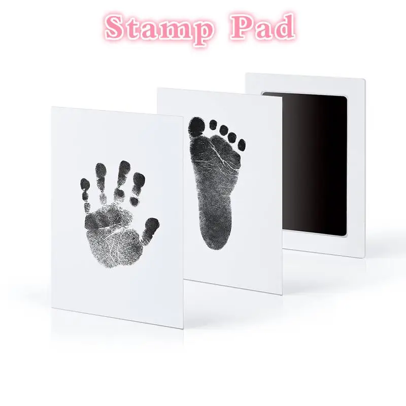 

Safe Non-toxic Baby Footprints Handprint No Touch Skin Inkless Ink Pads Kits for 0-6 months Newborn Pet Dog Paw Prints Souvenir