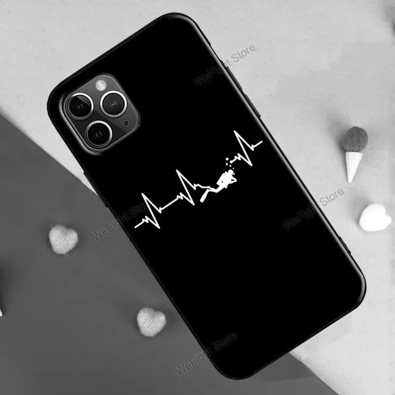 Чехол для дайвинга с аквалангом iPhone 11 12 13 Pro Max mini XR X XS 5S 6S 7 8 Plus SE 2020 | Мобильные
