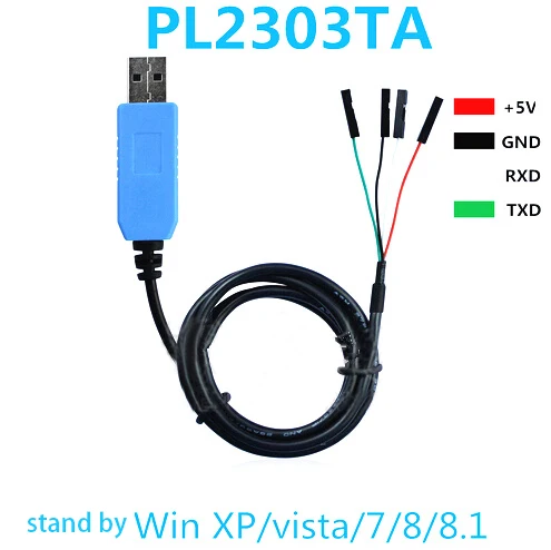 PL2303 TA USB ttl RS232 преобразования безобрывный кабель PL2303TA совместим с Win XP/VISTA/7/8/8,1 лучше, чем pl2303hx