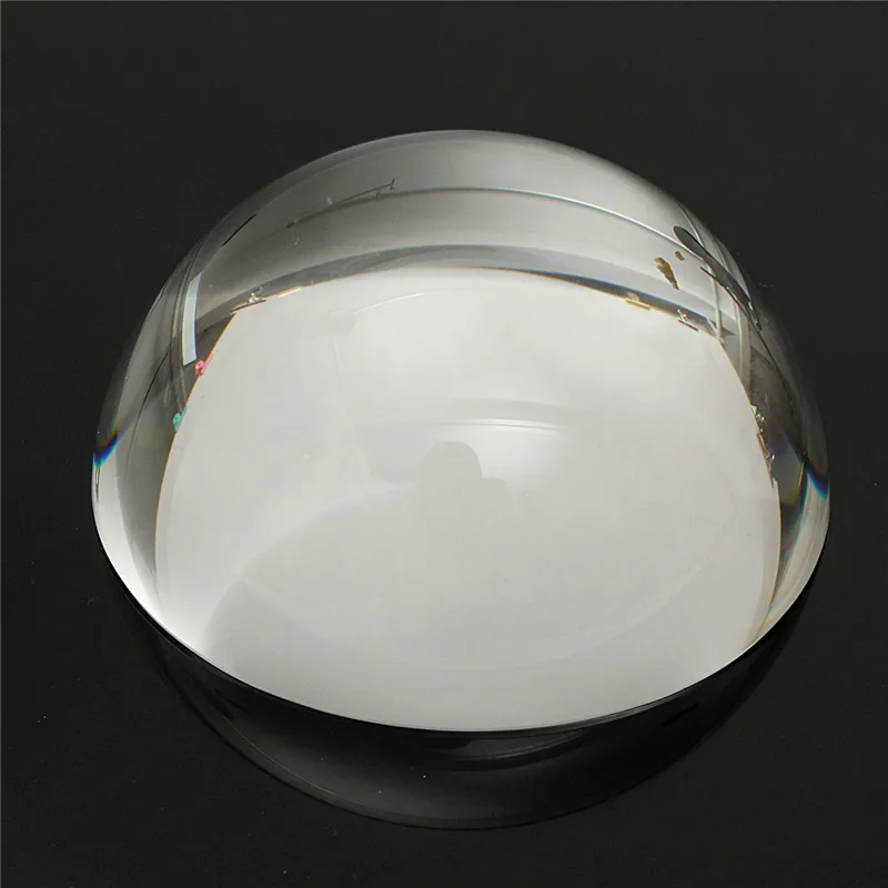 

80mm Clear Magnifying Crystal Paperweight Domed Semicircle crystal paper ballast Magnifier Magnifying Tool for Reading Aid
